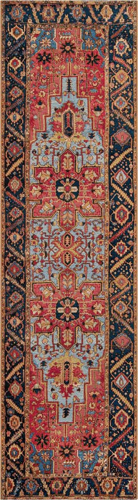 2' 7 x 10' Easy-Clean Traditional Indoor / Outdoor Runner Rug
