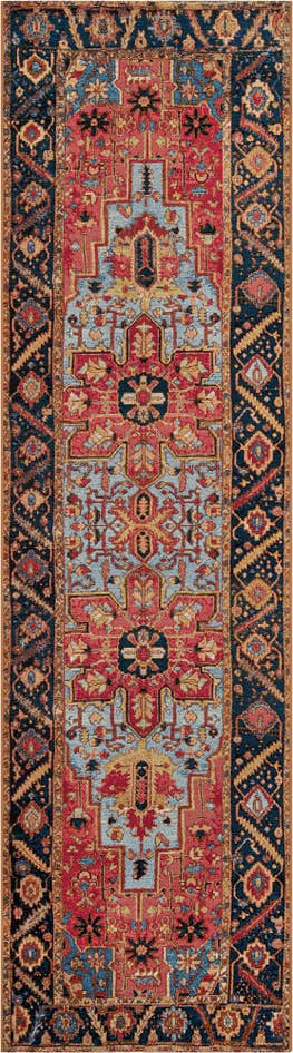 Detail image of 2' 7 x 10' Easy-Clean Traditional Indoor / Outdoor Runner Rug