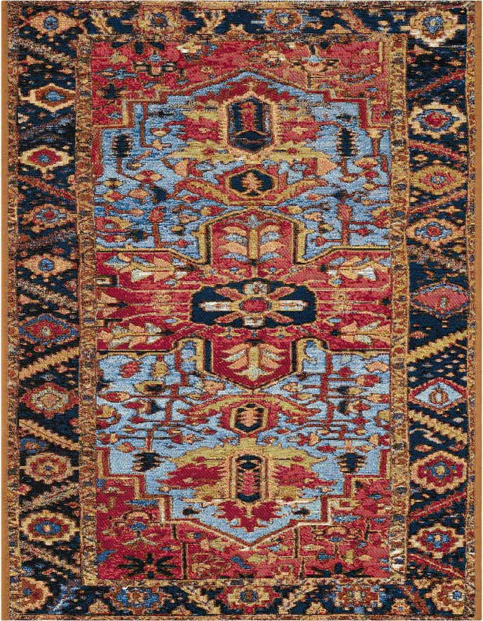 2' x 5' Easy-Clean Traditional Indoor / Outdoor Runner Rug
