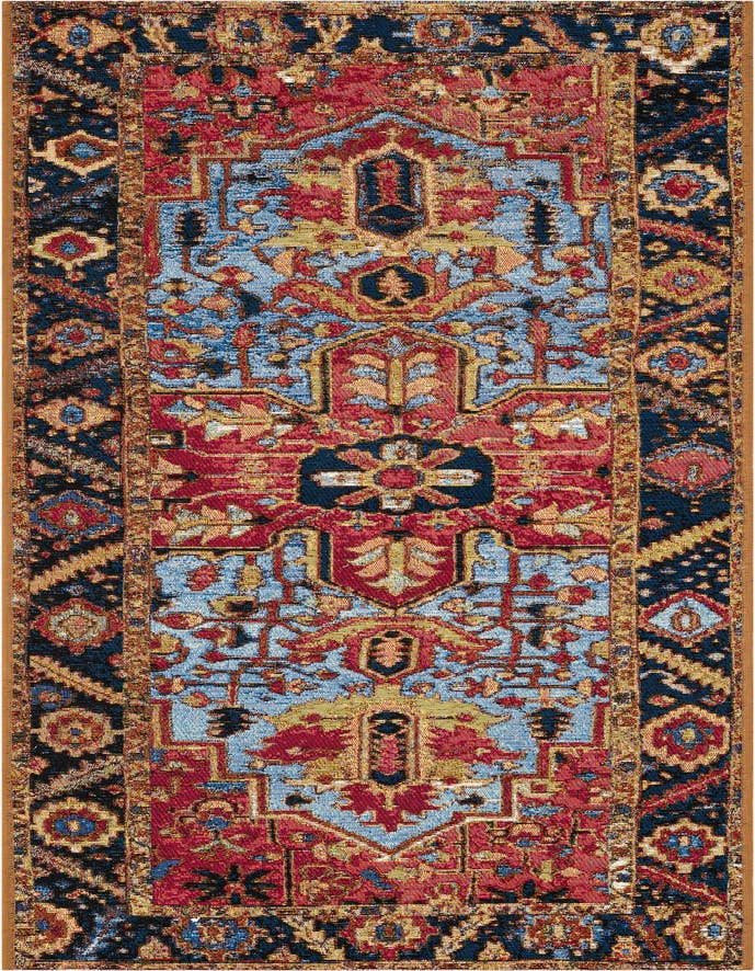 Detail image of 2' x 5' Easy-Clean Traditional Indoor / Outdoor Runner Rug
