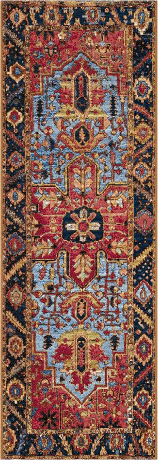 Detail image of 2' x 5' Easy-Clean Traditional Indoor / Outdoor Runner Rug