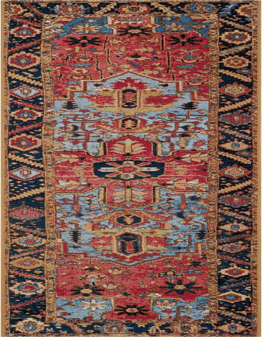 Detail image of 2' x 8' Easy-Clean Traditional Indoor / Outdoor Runner Rug