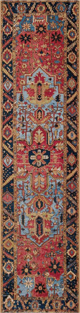 2' x 8' Easy-Clean Traditional Indoor / Outdoor Runner Rug