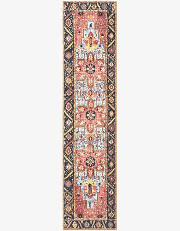 2' 7 x 11' Easy-Clean Traditional Indoor / Outdoor Runner Rug