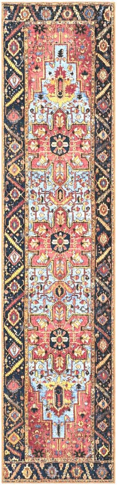 Detail image of 2' 7 x 11' Easy-Clean Traditional Indoor / Outdoor Runner Rug