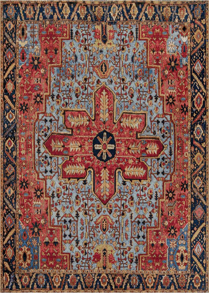 10' x 10' Easy-Clean Traditional Indoor / Outdoor Square Rug