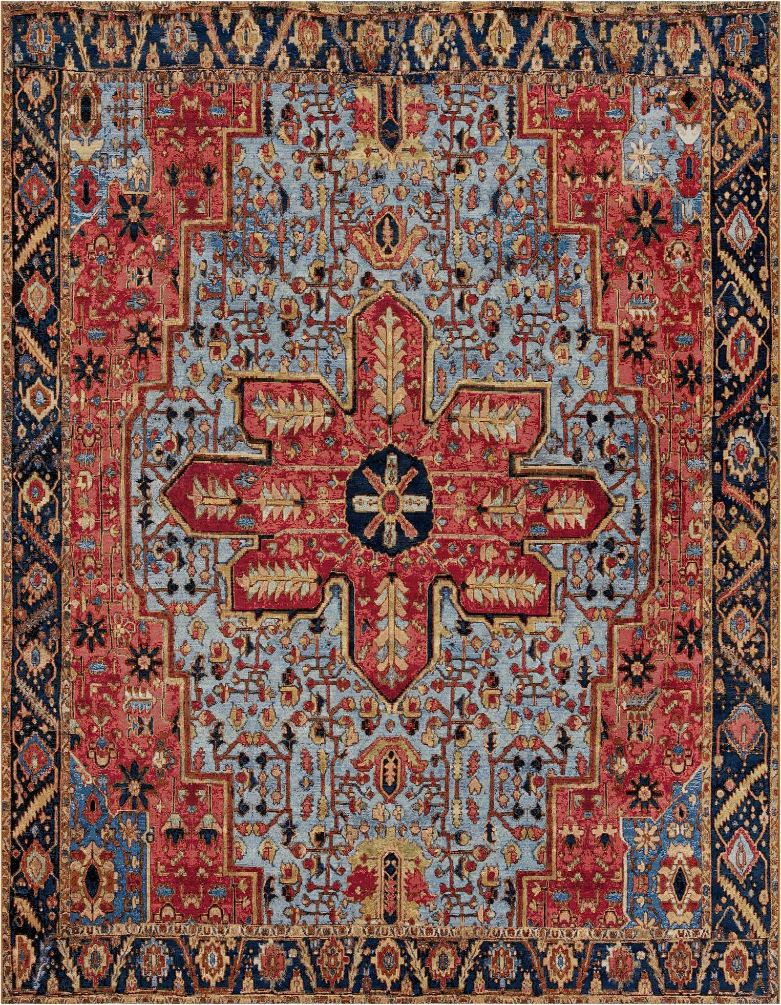 10' x 10' Easy-Clean Traditional Indoor / Outdoor Square Rug