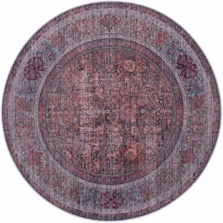 Vue détaillée : 185cm x 185cm Nostalgia Tapis Rond