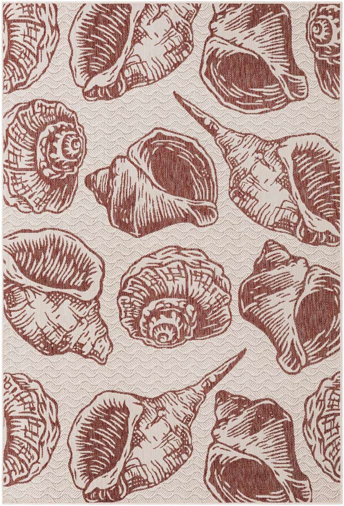 6' x 9' Easy-Clean Coastal Indoor / Outdoor Rug