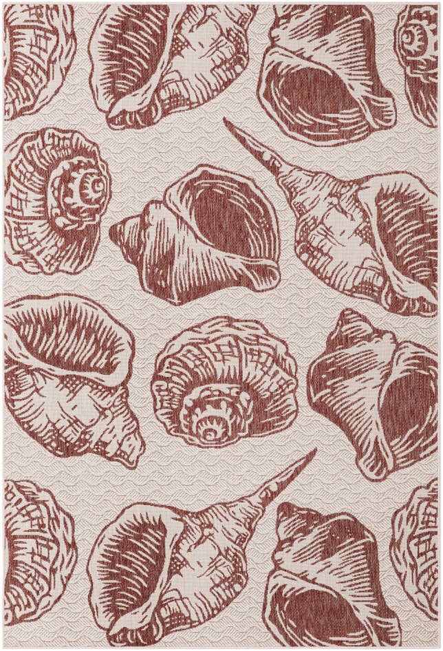 Detail image of 6' x 9' Easy-Clean Coastal Indoor / Outdoor Rug
