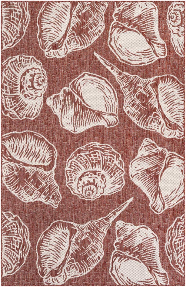 Detail image of 5' 3 x 8' Easy-Clean Coastal Indoor / Outdoor Rug