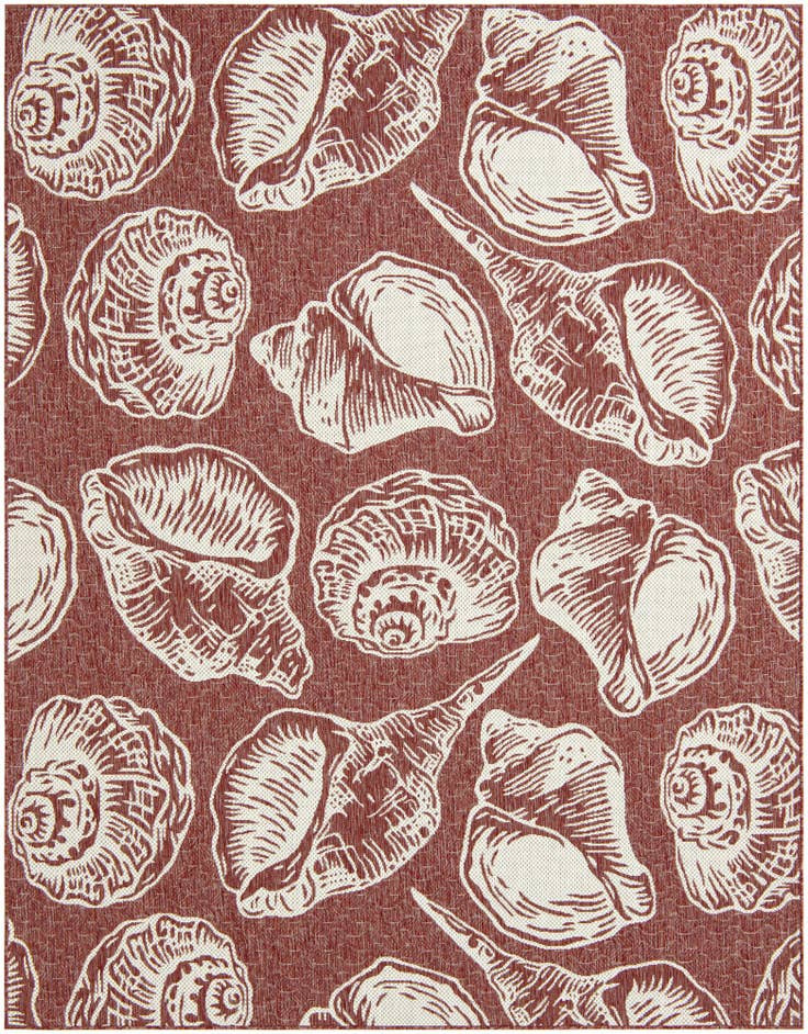 Detail image of 7' 10 x 10' Easy-Clean Coastal Indoor / Outdoor Rug