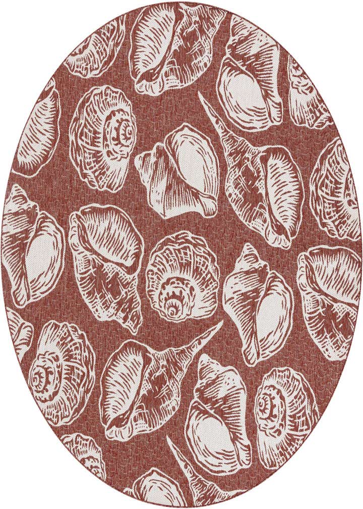 10' x 10' Easy-Clean Coastal Indoor / Outdoor Round Rug