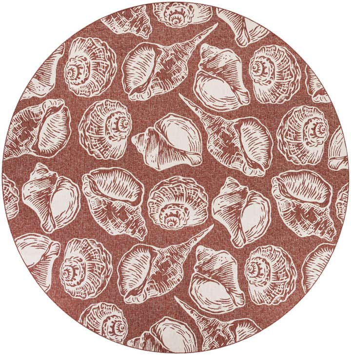 13' x 13' Easy-Clean Coastal Indoor / Outdoor Round Rug