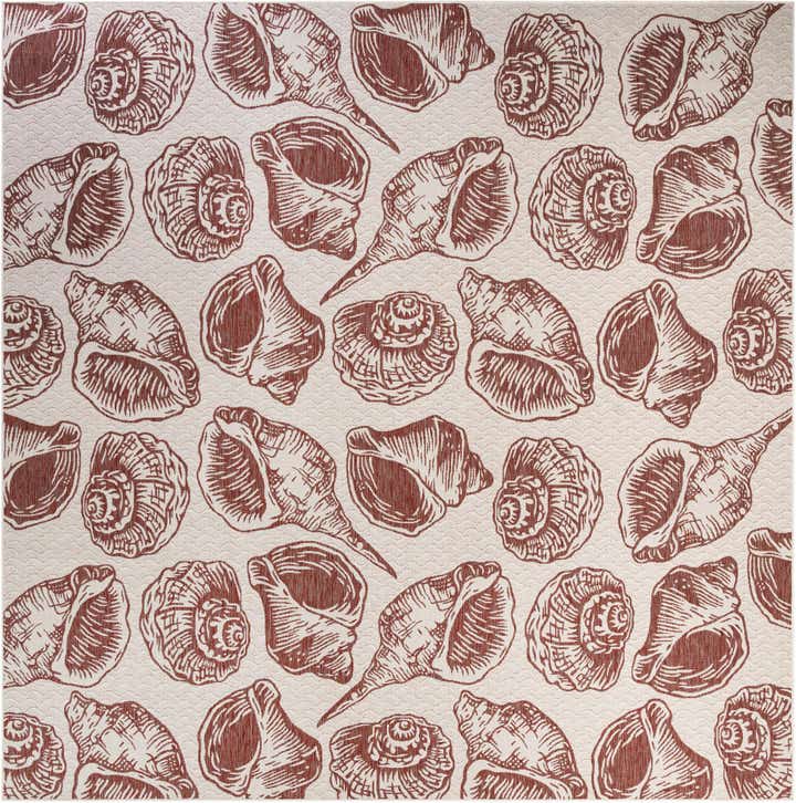 13' x 13' Easy-Clean Coastal Indoor / Outdoor Square Rug