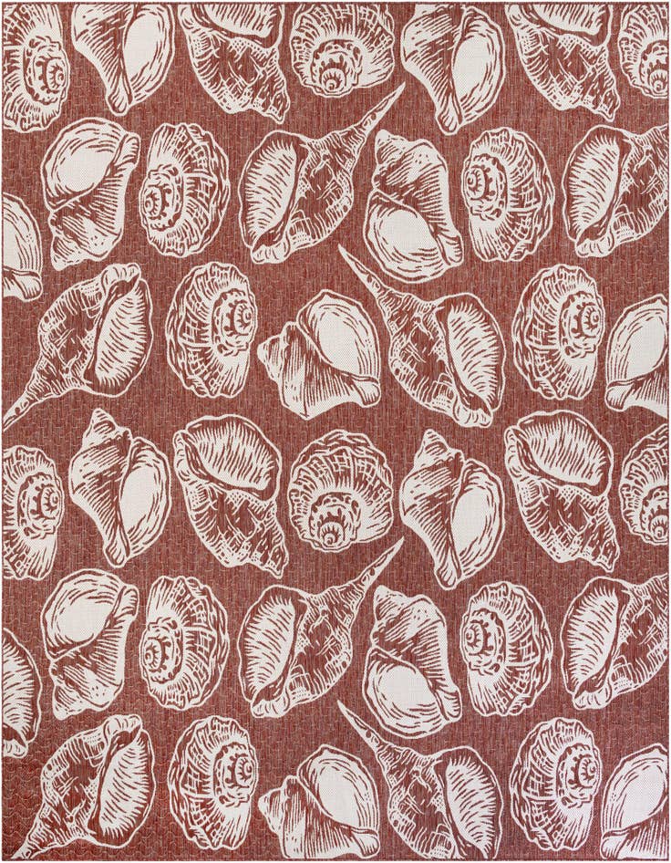 Detail image of 13' x 13' Easy-Clean Coastal Indoor / Outdoor Square Rug