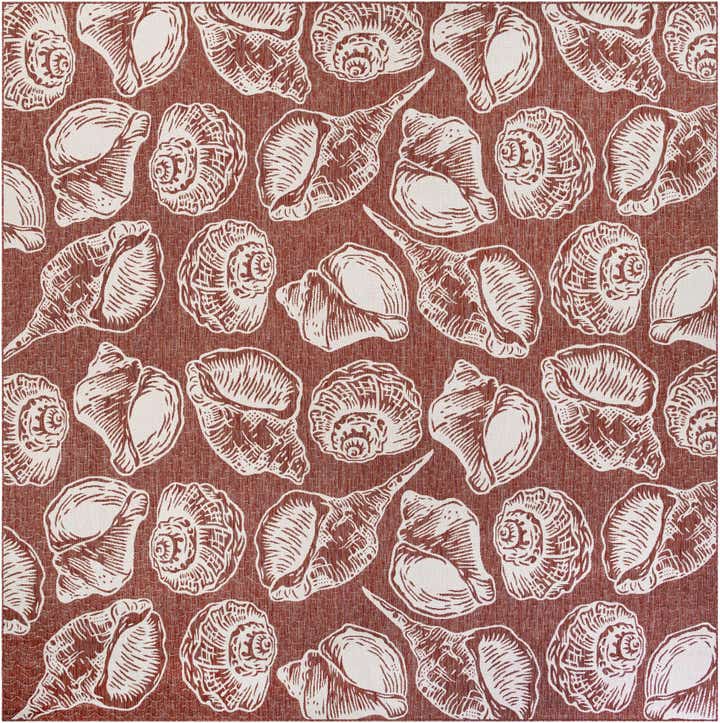 13' x 13' Easy-Clean Coastal Indoor / Outdoor Square Rug