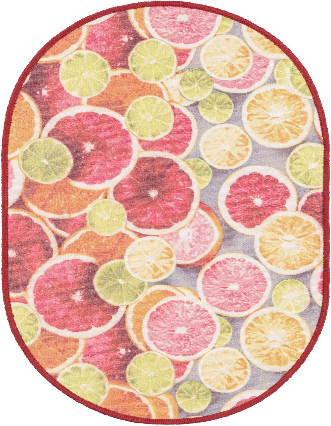 2' x 3' 1 Easy-Clean Jill Zarin Caribbean Indoor / Outdoor Oval Rug