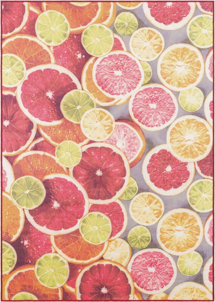 5' 3 x 8' Easy-Clean Jill Zarin Caribbean Indoor / Outdoor Rug
