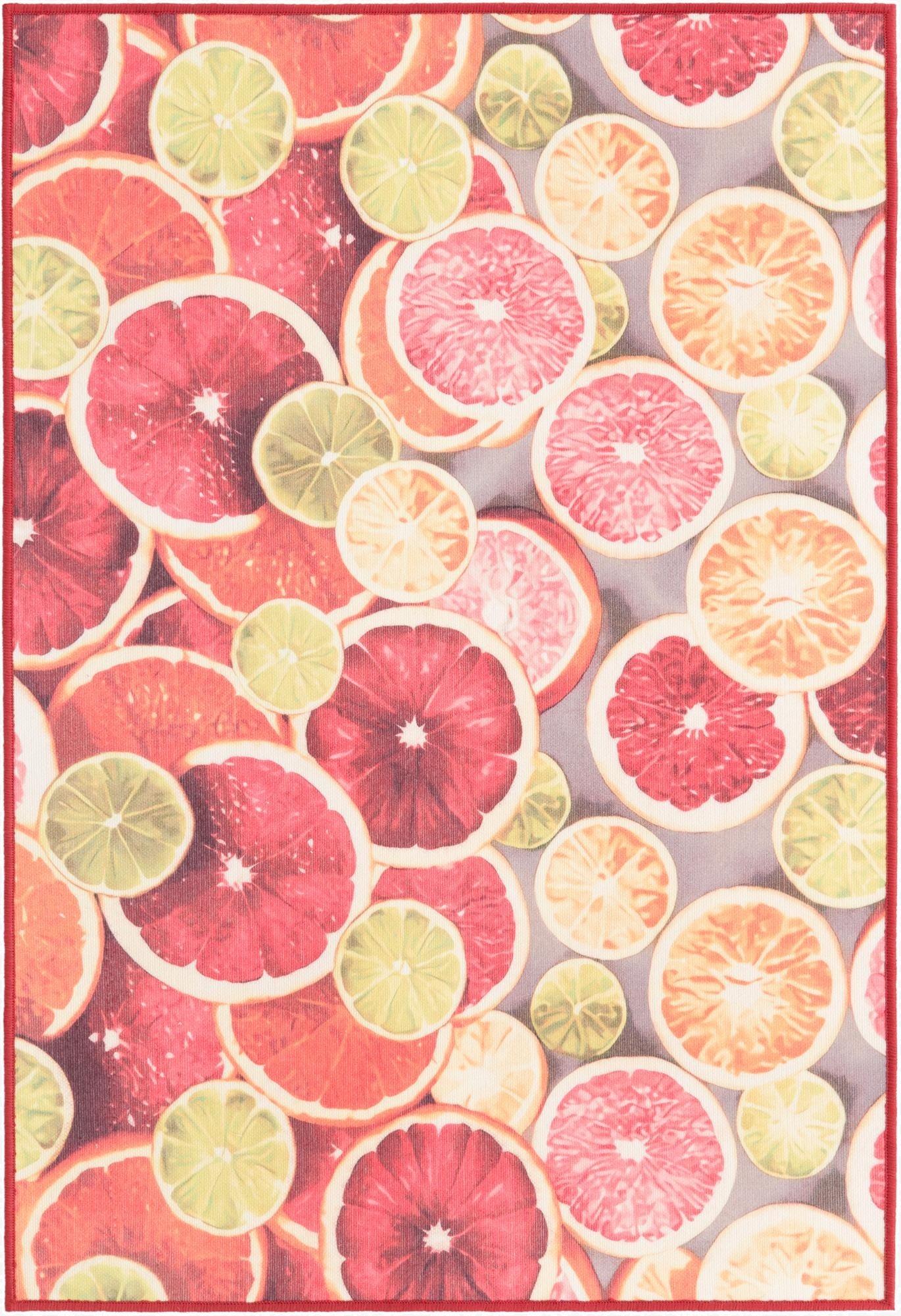 4' x 6'  Washable Jill Zarin Caribbean Antigua Indoor / Outdoor Rug