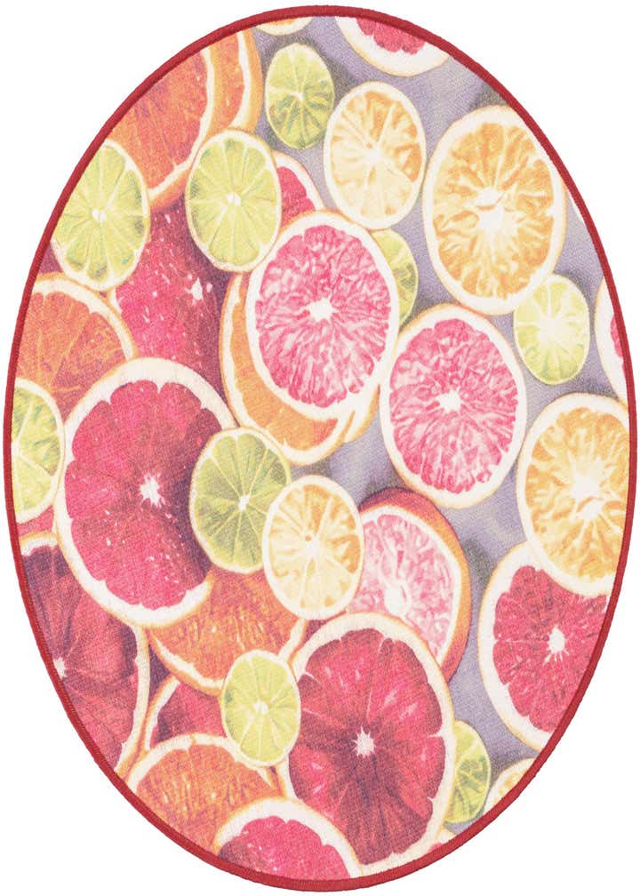 3' 3 x 3' 3 Easy-Clean Jill Zarin Caribbean Indoor / Outdoor Round Rug