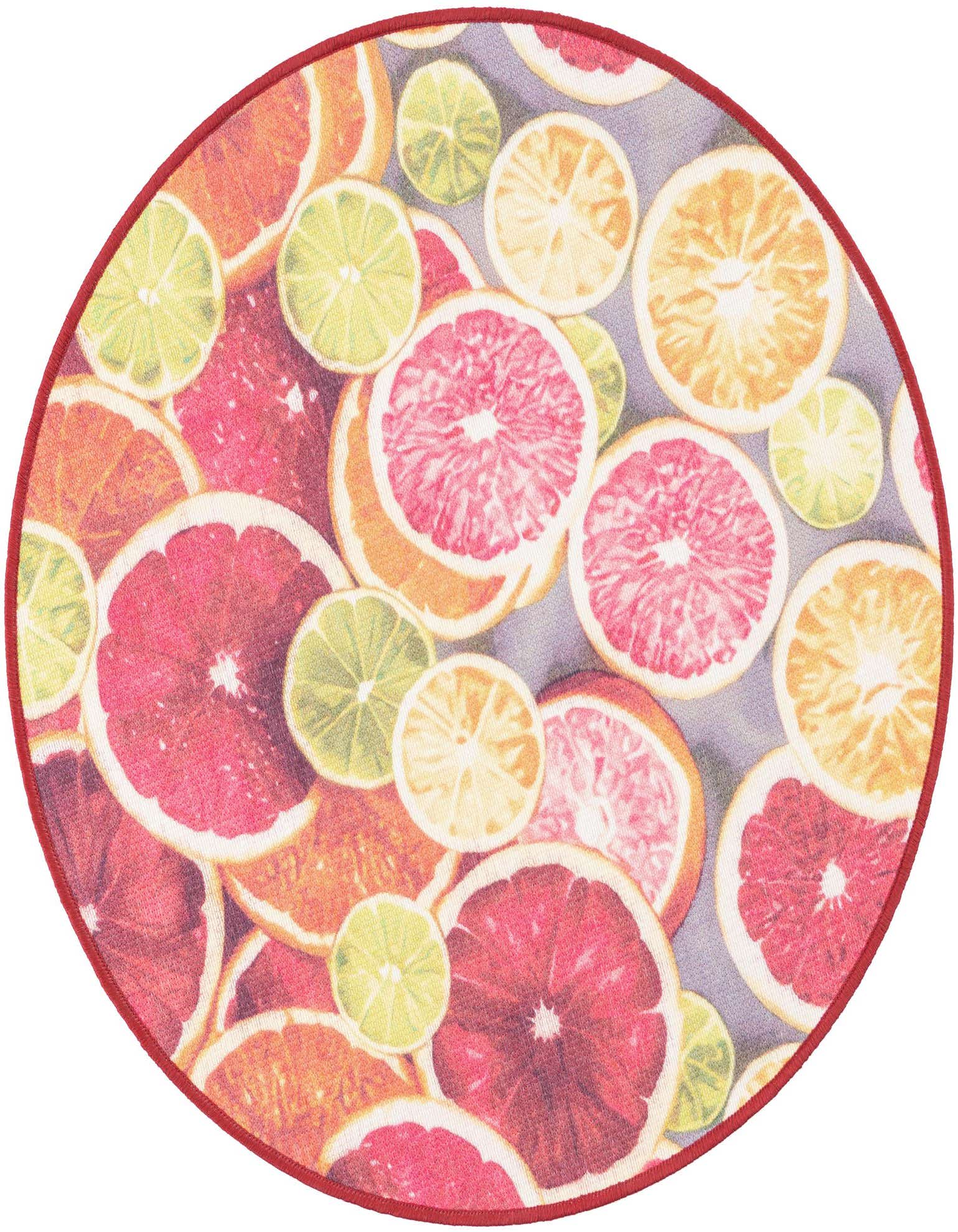 3' 3 x 3' 3 Easy-Clean Jill Zarin Caribbean Indoor / Outdoor Round Rug