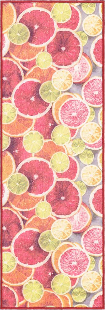 2' x 6' 1 Easy-Clean Jill Zarin Caribbean Indoor / Outdoor Runner Rug