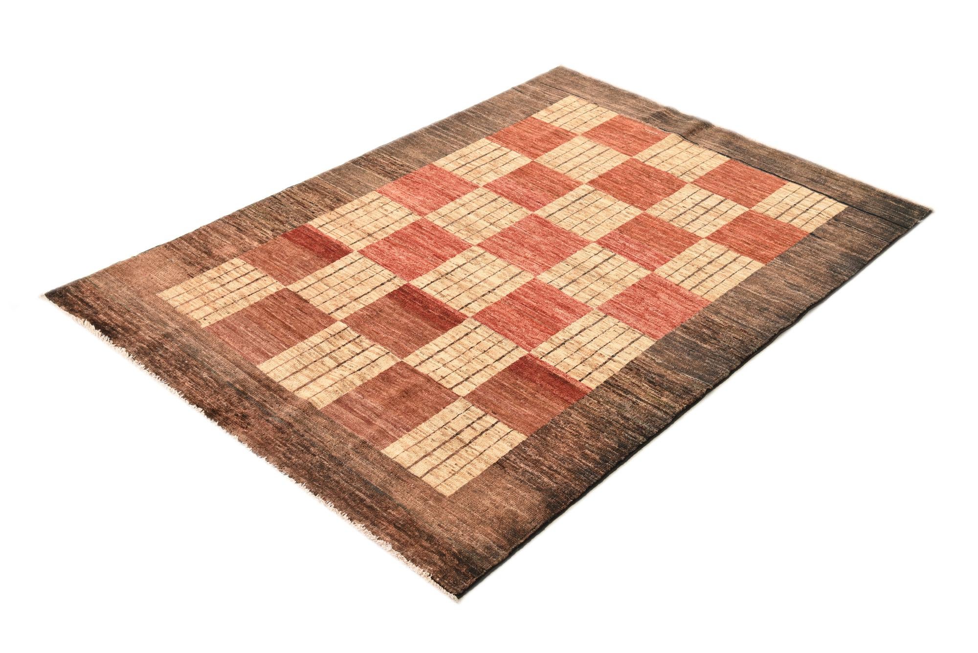 3' 11 x 5' 9 Hand Knotted Modern Ziegler Rug