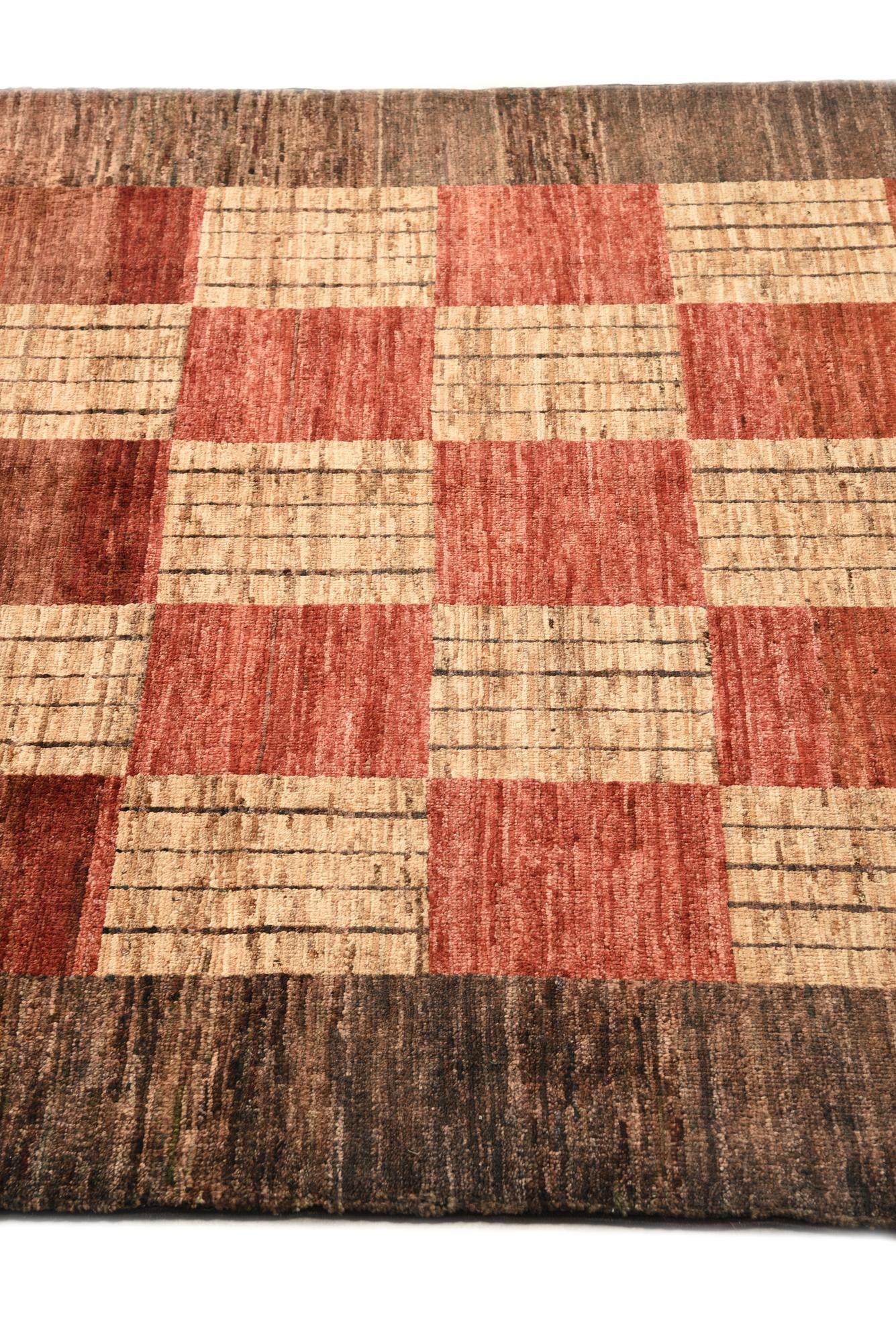 3' 11 x 5' 9 Hand Knotted Modern Ziegler Rug