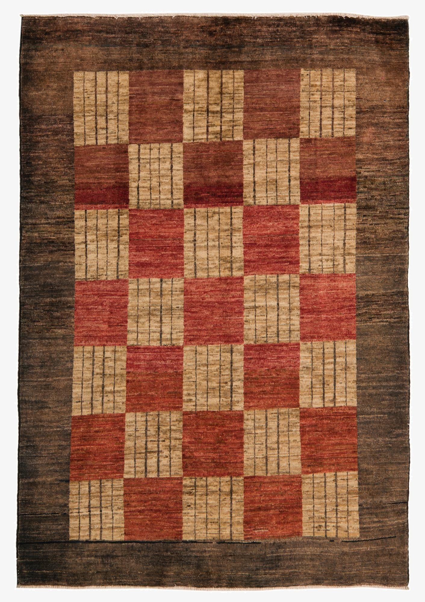 3' 11 x 5' 9  Hand Knotted Modern Ziegler Rug