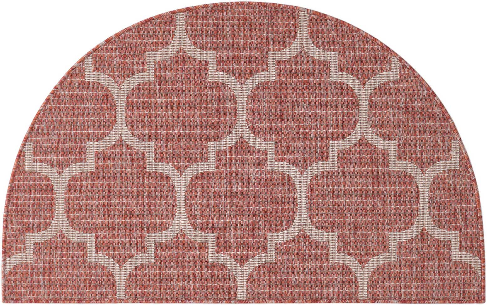 2' 7 x 4' Easy-Clean Lattice Indoor / Outdoor Hearth Rug