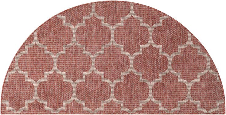 Detail image of 95cm x 185cm Easy-Clean Lattice Indoor / Outdoor Hearth Rug