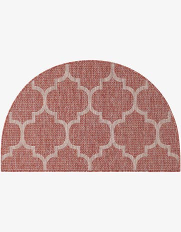 2' 7 x 4' Easy-Clean Lattice Indoor / Outdoor Hearth Rug