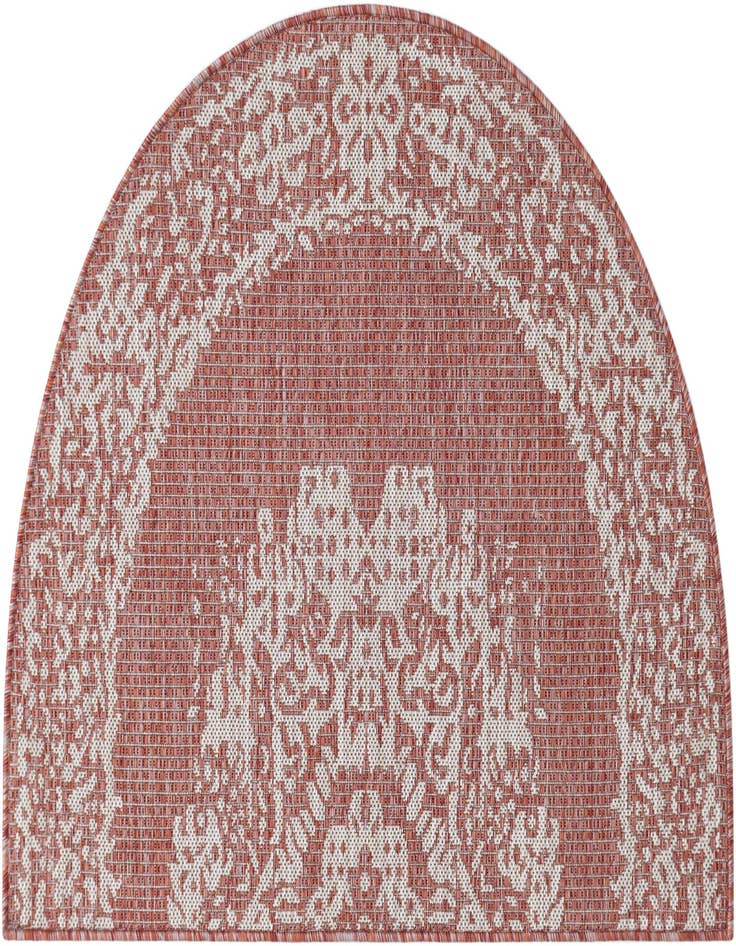 Detail image of 2' 7 x 4' Easy-Clean Traditional Indoor / Outdoor Hearth Rug