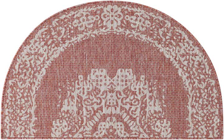 2' 7 x 4' Easy-Clean Traditional Indoor / Outdoor Hearth Rug