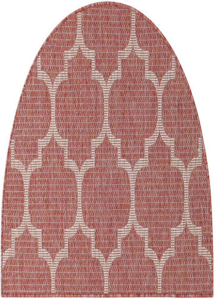 2' 7 x 4' Easy-Clean Trellis Indoor / Outdoor Hearth Rug