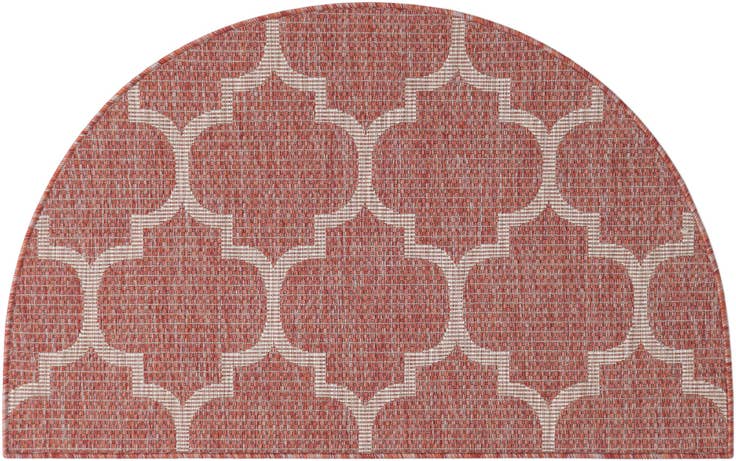 Detail image of 2' 7 x 4' Easy-Clean Trellis Indoor / Outdoor Hearth Rug