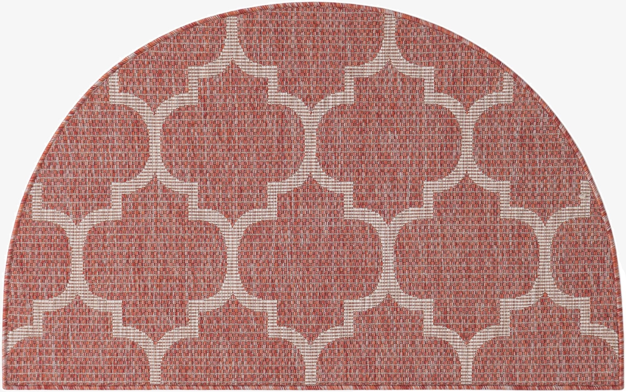 2' 7 x 4'  Washable Trellis Indoor / Outdoor Hearth Rug