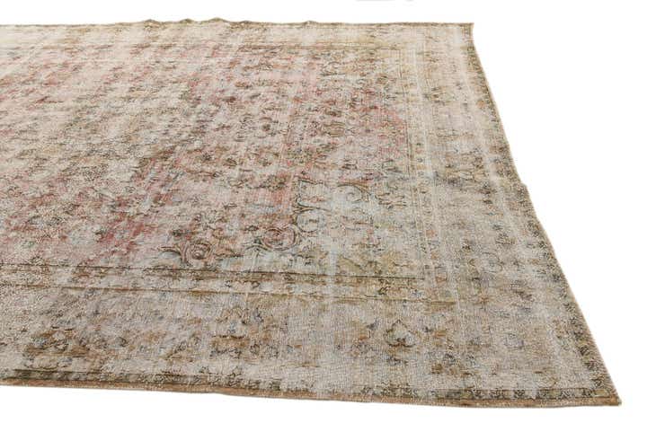 9' 7 x 12' 8 Hand Knotted Ultra Vintage Persian Wool Rug