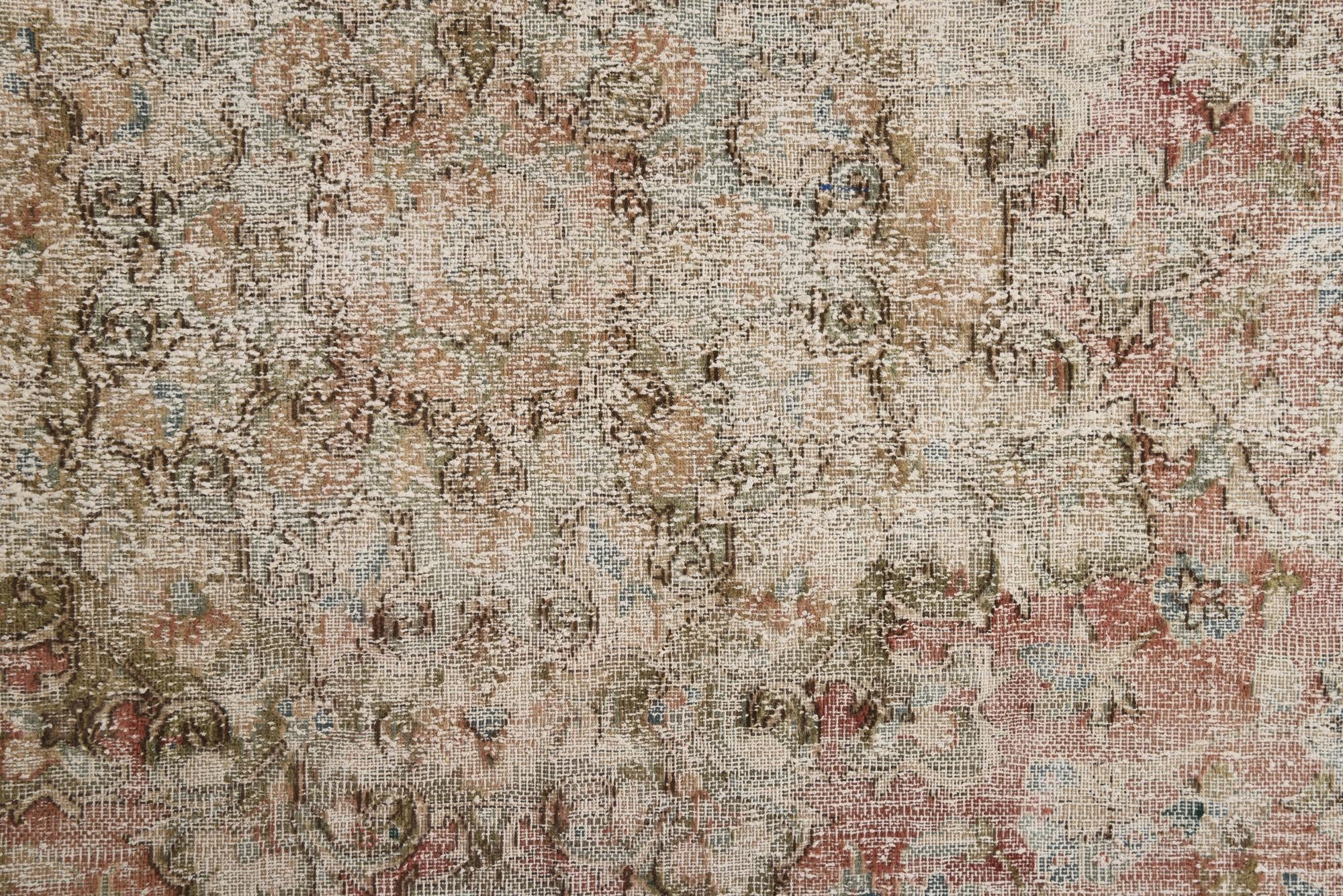 9' 7 x 12' 8 Hand Knotted Ultra Vintage Persian Wool Rug