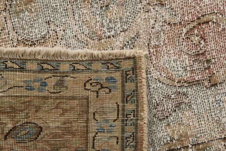 9' 7 x 12' 8 Hand Knotted Ultra Vintage Persian Wool Rug