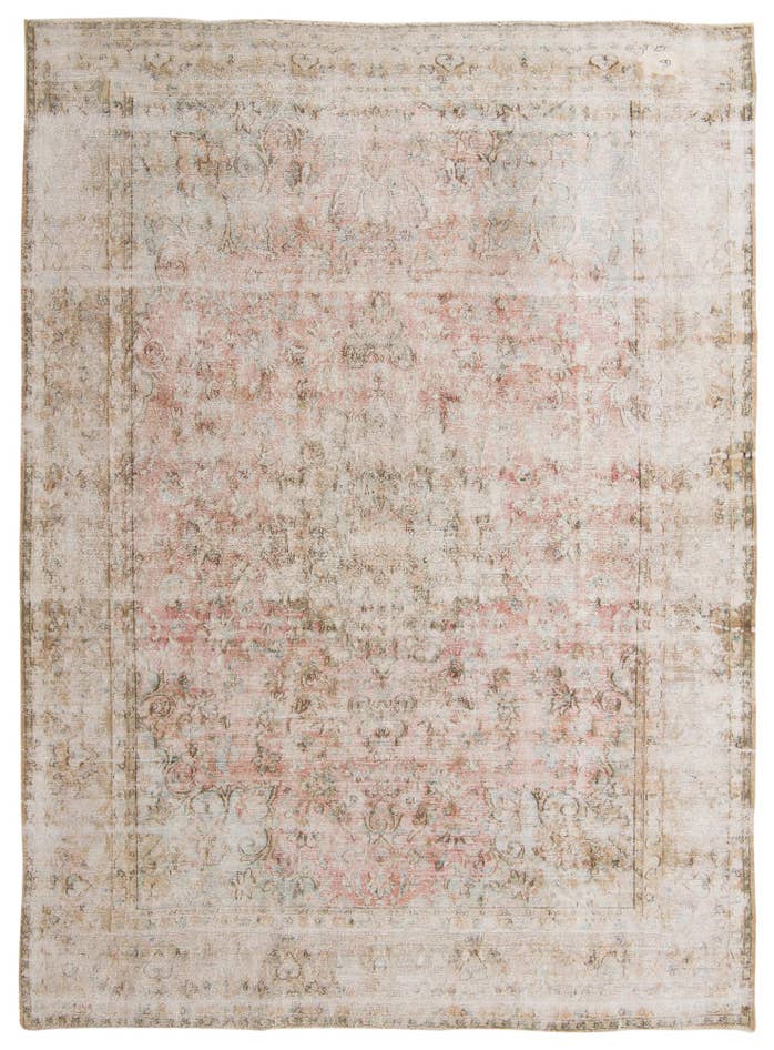 Detail image of 9' 7 x 12' 8 Hand Knotted Ultra Vintage Persian Wool Rug
