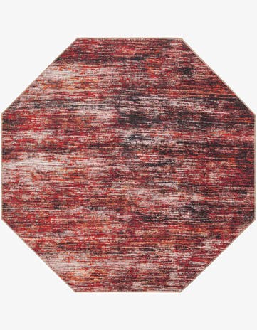 Rust Red Asha Octagon Rug