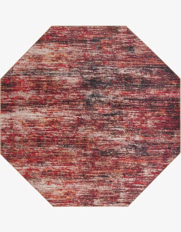 Rust Red Asha Octagon Rug
