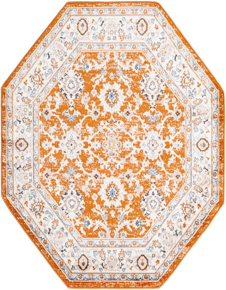 Detail image of 5' 3 x 5' 3 Charlotte Octagon Rug