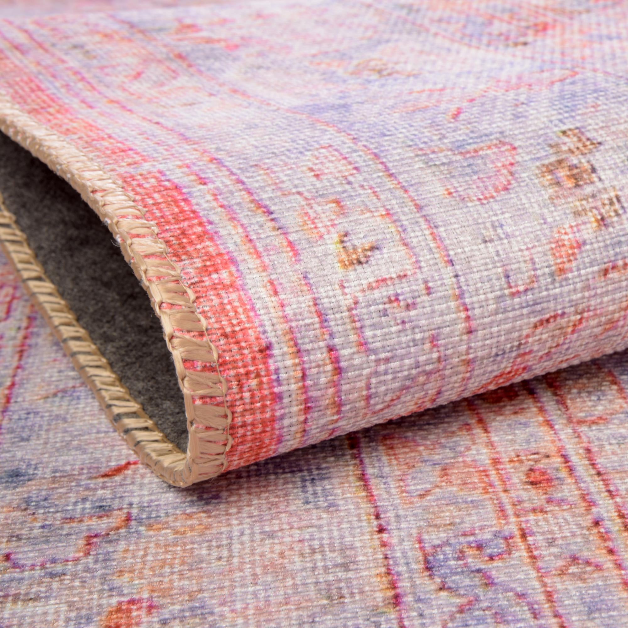 7' 6 x 7' 6 Washable Timeless Octagon Rug