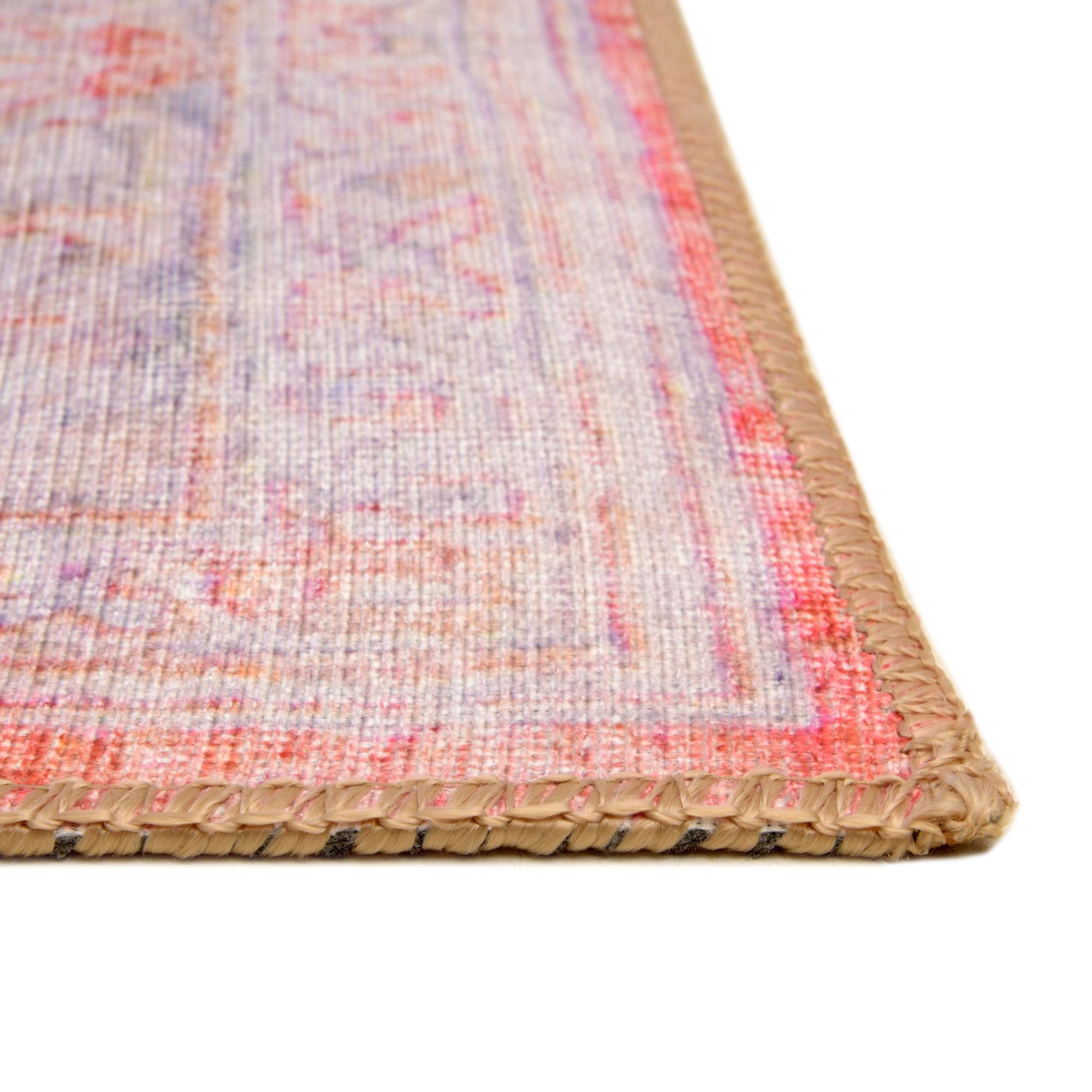 7' 6 x 7' 6 Washable Timeless Octagon Rug