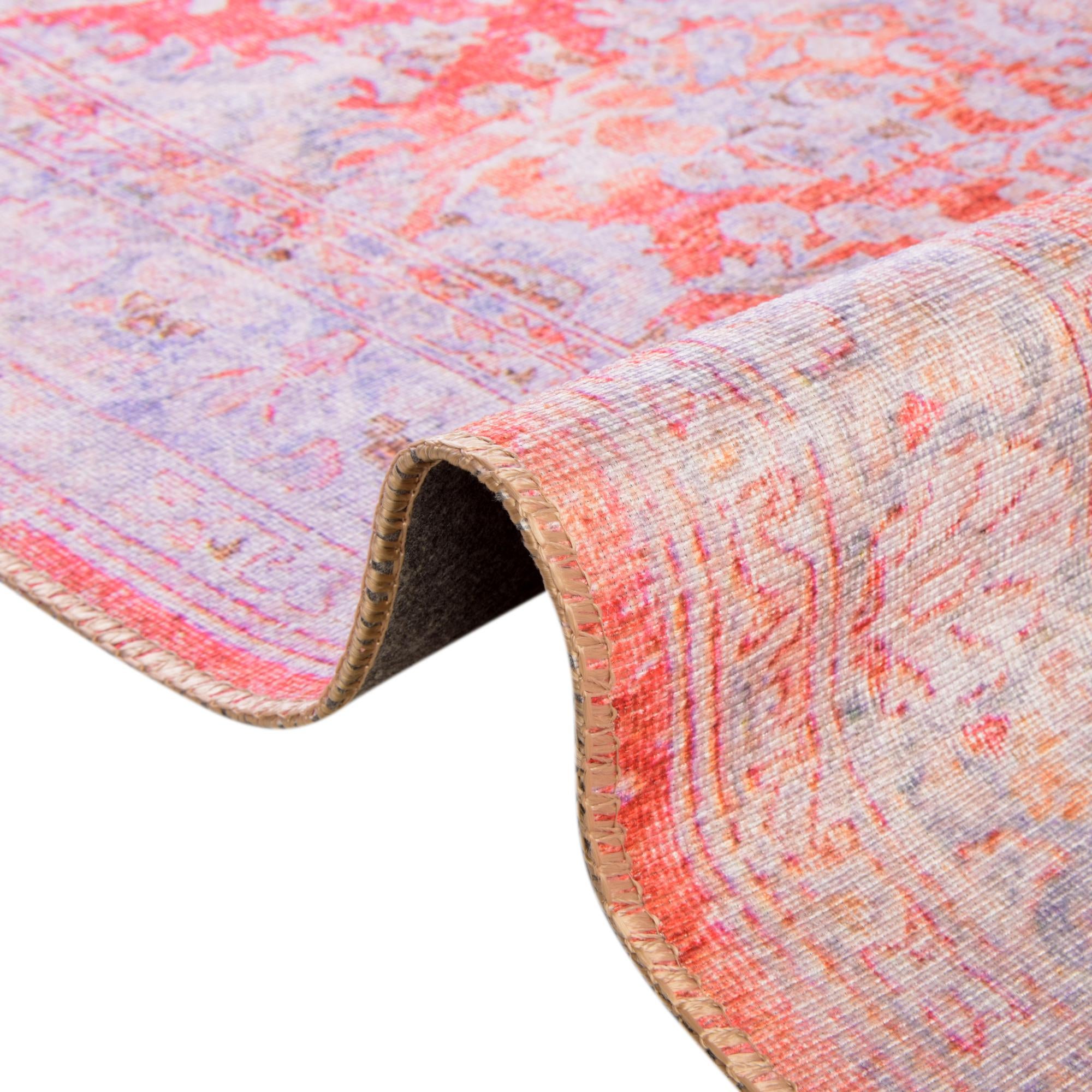 7' 6 x 7' 6 Washable Timeless Octagon Rug