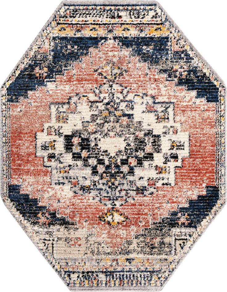 Detail image of 7' x 7' Tucson Octagon Rug