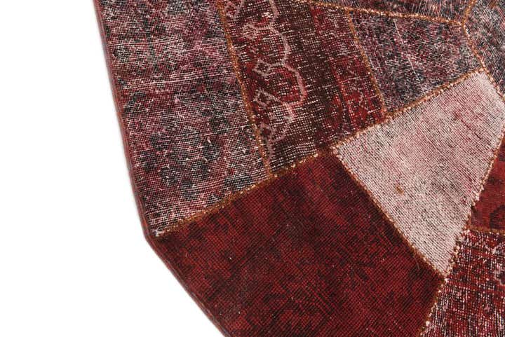 6' 10 x 6' 10 Hand Woven Ultra Vintage Wool Octagon Rug